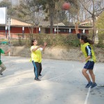 Girls in action during PAHS Sports Week Basketball Tournament