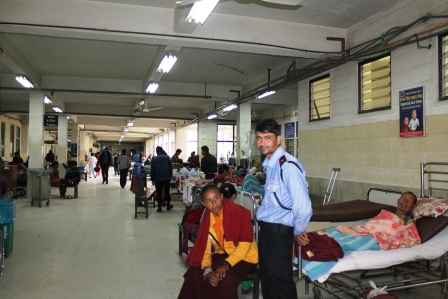 Patan Hospital Triage Area after disaster