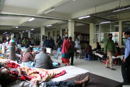 Patan Hospital Triage Area after the disaster