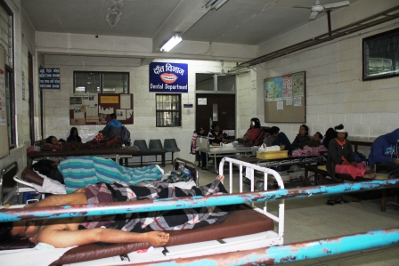 Patan Hospital Triage Area after the disaster